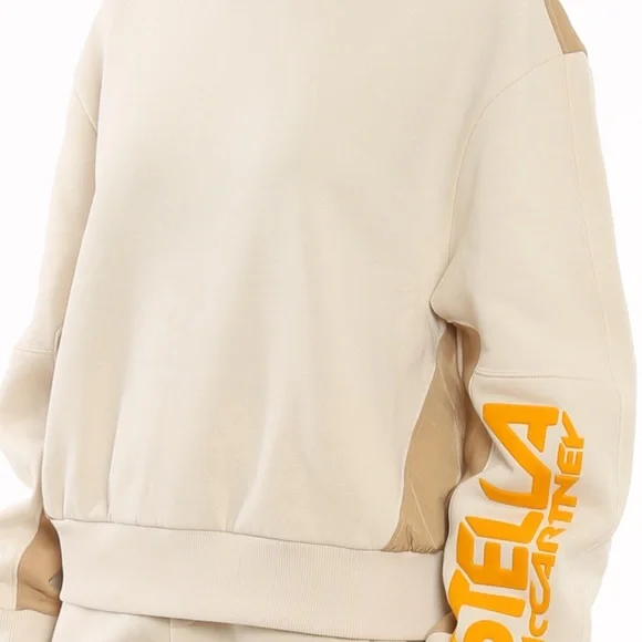 Stella McCartney Organic cotton sweatshirt featuring logo print.